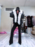 Jacket "IMPORTANT" FC7629 - BLACK WITH BEIGE PRE-ORDER